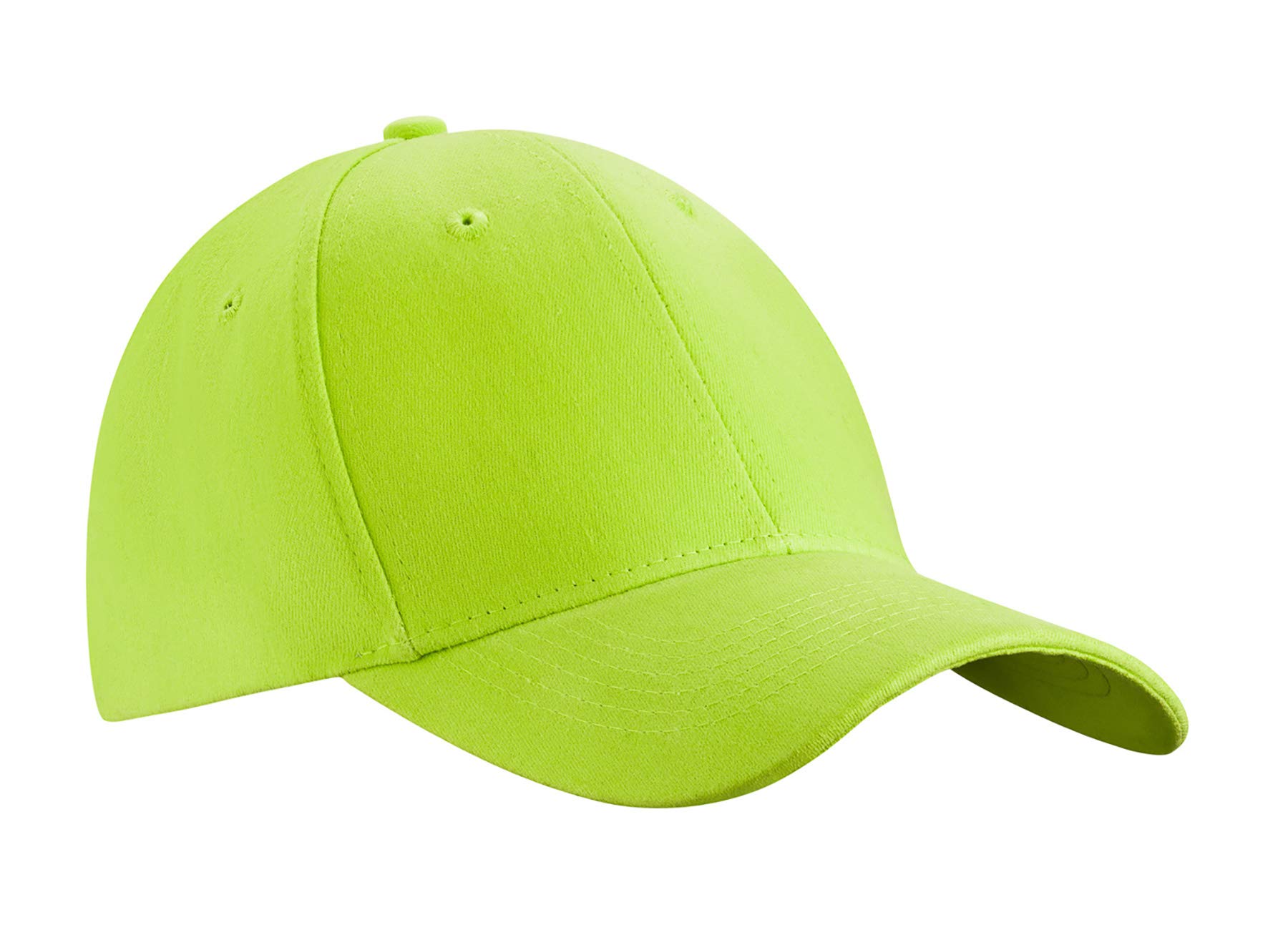 Mfaz Morefaz Ltd Women's Neon Green Men Baseball Cap Hat Adjustable Strap Brass Buckle Snap Back Sport Hats La (Neon Green)