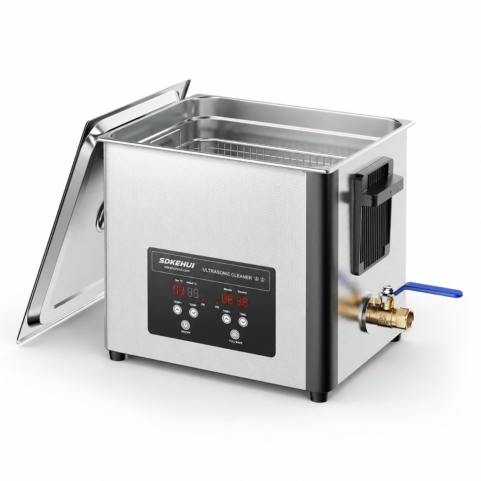 10L Ultraschallreiniger mit großer Kapazität mit 180W Leistung 300W Heizung und Zeiteinstellung Edelstahl Professioneller Schallreiniger für die Reinigung Werkzeug Uhr Gläser