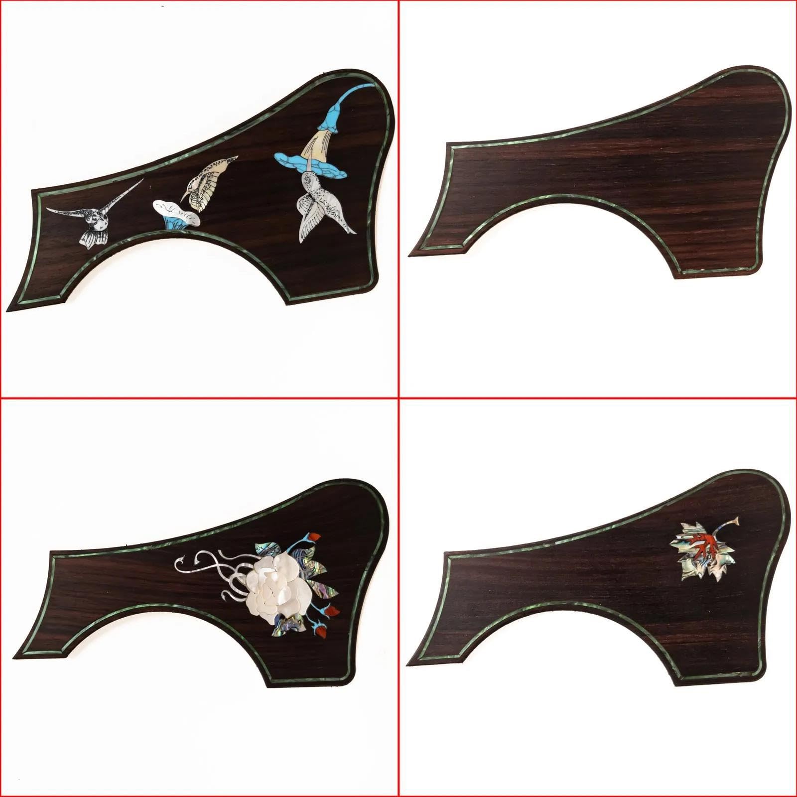 Uniwersalna osłona pickguardu do gitary akustyczne Ręcznie wykonany pickguard do gitary akustycznej z palisandru o jasnej fakturze(SN03)