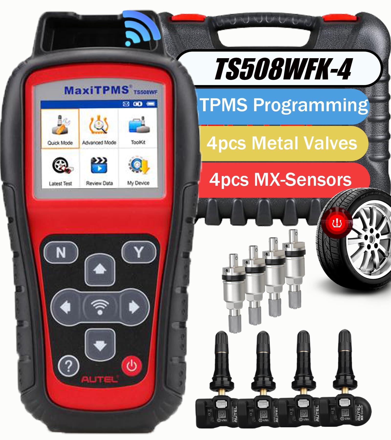Amazon.com: Autel MaxiTPMS TS508WFK-4 TS508WF with 4pcs MX Sensor