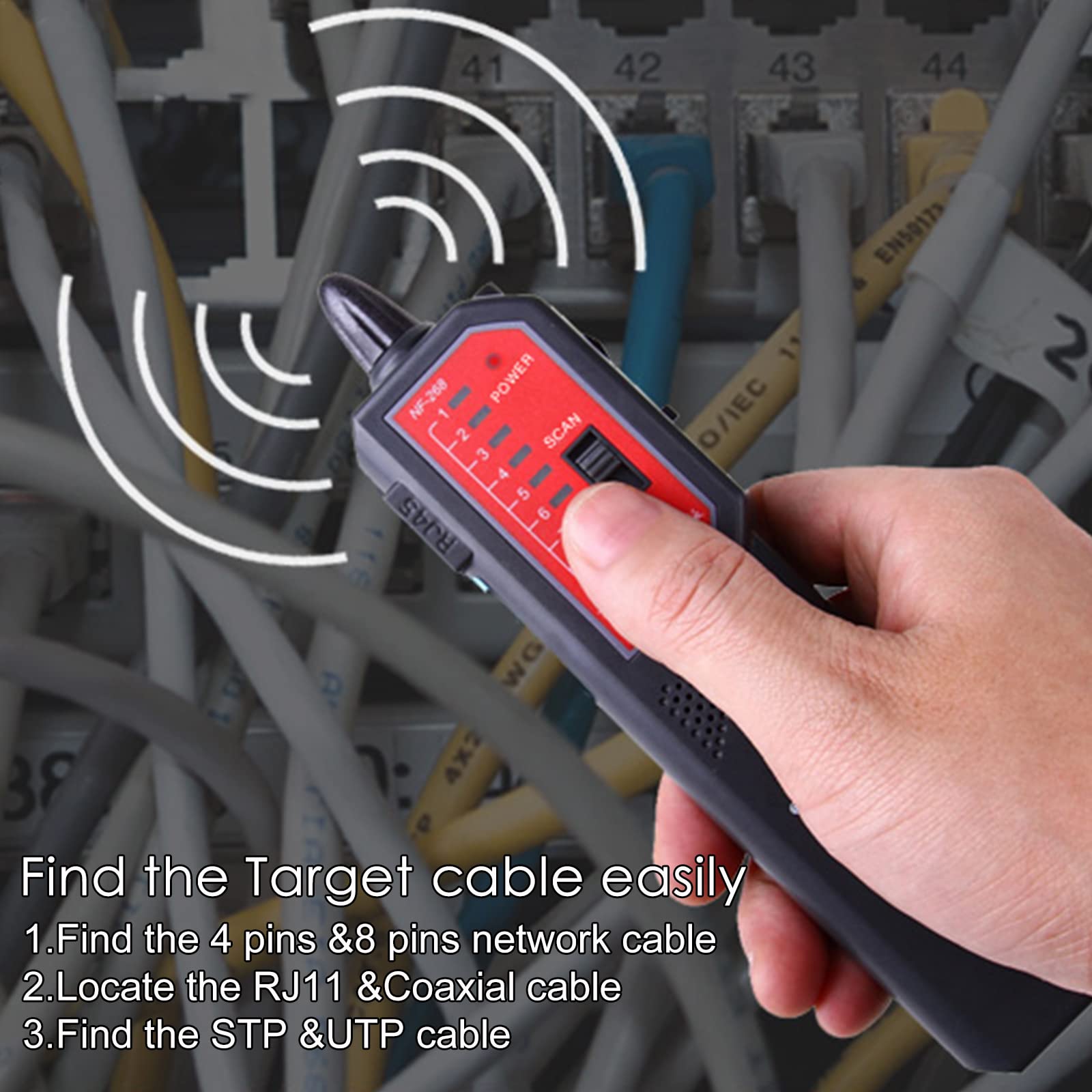 Cable Continuity Tester For Ethernet Wire Tracker Point Tester For ...