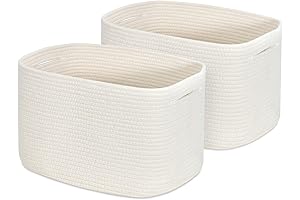 Soft Cotton Rope Storage Basket - Set of 2