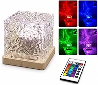 Luminária Cubo LED RGB 3D 16 Cores com Controle Remoto USB Abajur Decorativo para Quarto Sala Setup Gamer e Mesa