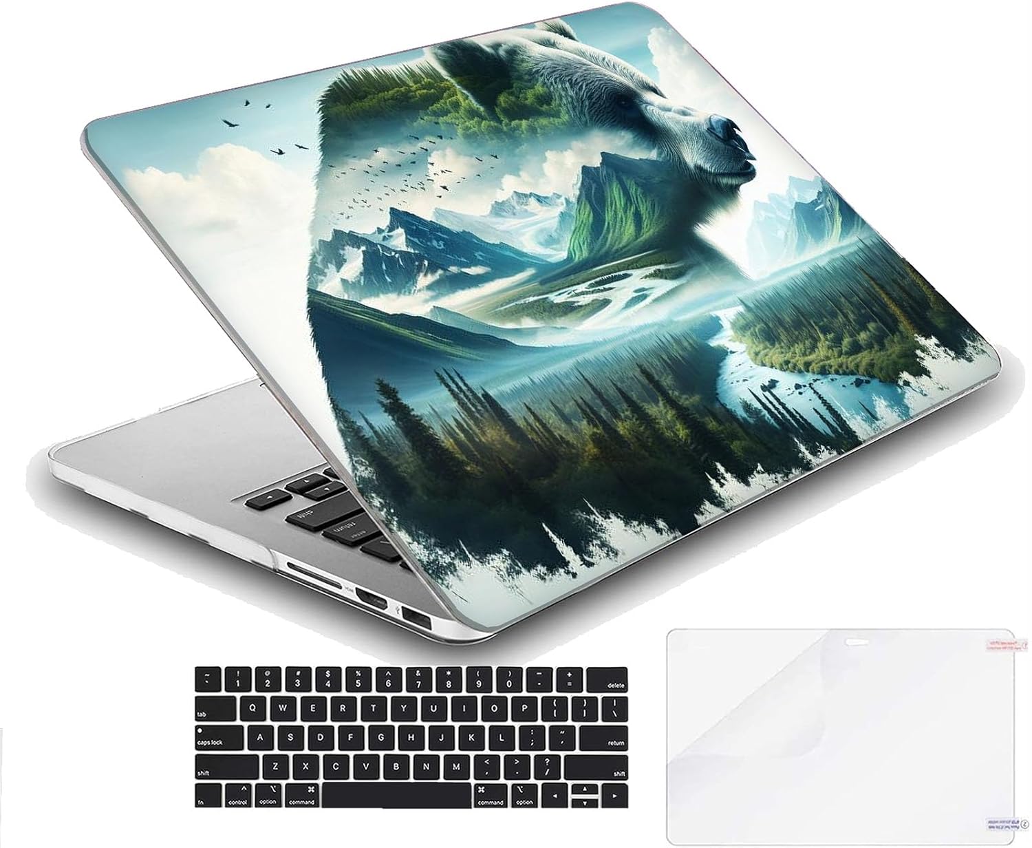 Compatible with MacBook Neo 13-inch, Hard Shell Case with Keyboard Cover and Screen Protector (A3404 A18 Pro chip, 2026 Release) - Grizzly MC22432