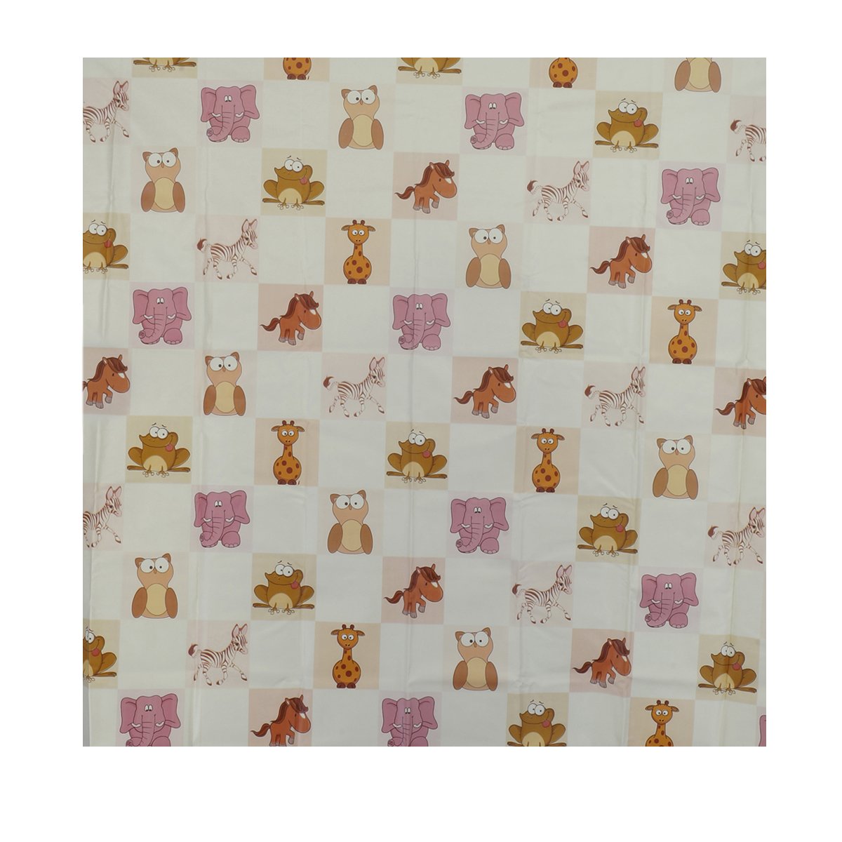 Aarushi Baby Pink Rubber Mat with Animals Print Color May Vary 3
