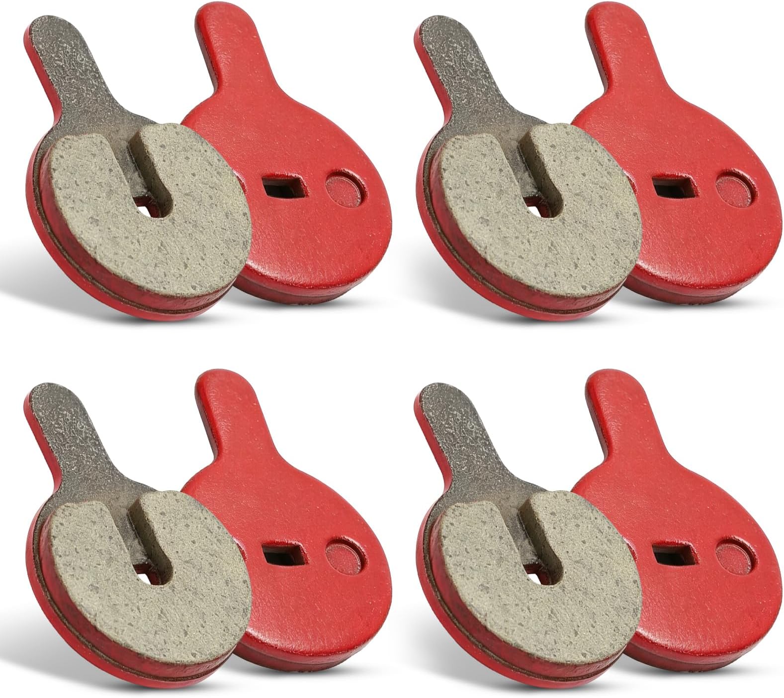 Pilipane Scooter Brake Pads, Bike Disc Brake Pads, Resin Semi‑Metal Bikes Brake Pads, Bikes Brake Pads, Bikes Disc Brake Pads for BOL BB8 Mountain Electric Scooters 4 Pairs