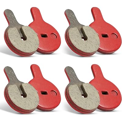 Pilipane Scooter Brake Pads, Bike Disc Brake Pads, Resin Semi‑Metal Bikes Brake Pads, Bikes Brake Pads, Bikes Disc Brake Pads for BOL BB8 Mountain Electric Scooters 4 Pairs