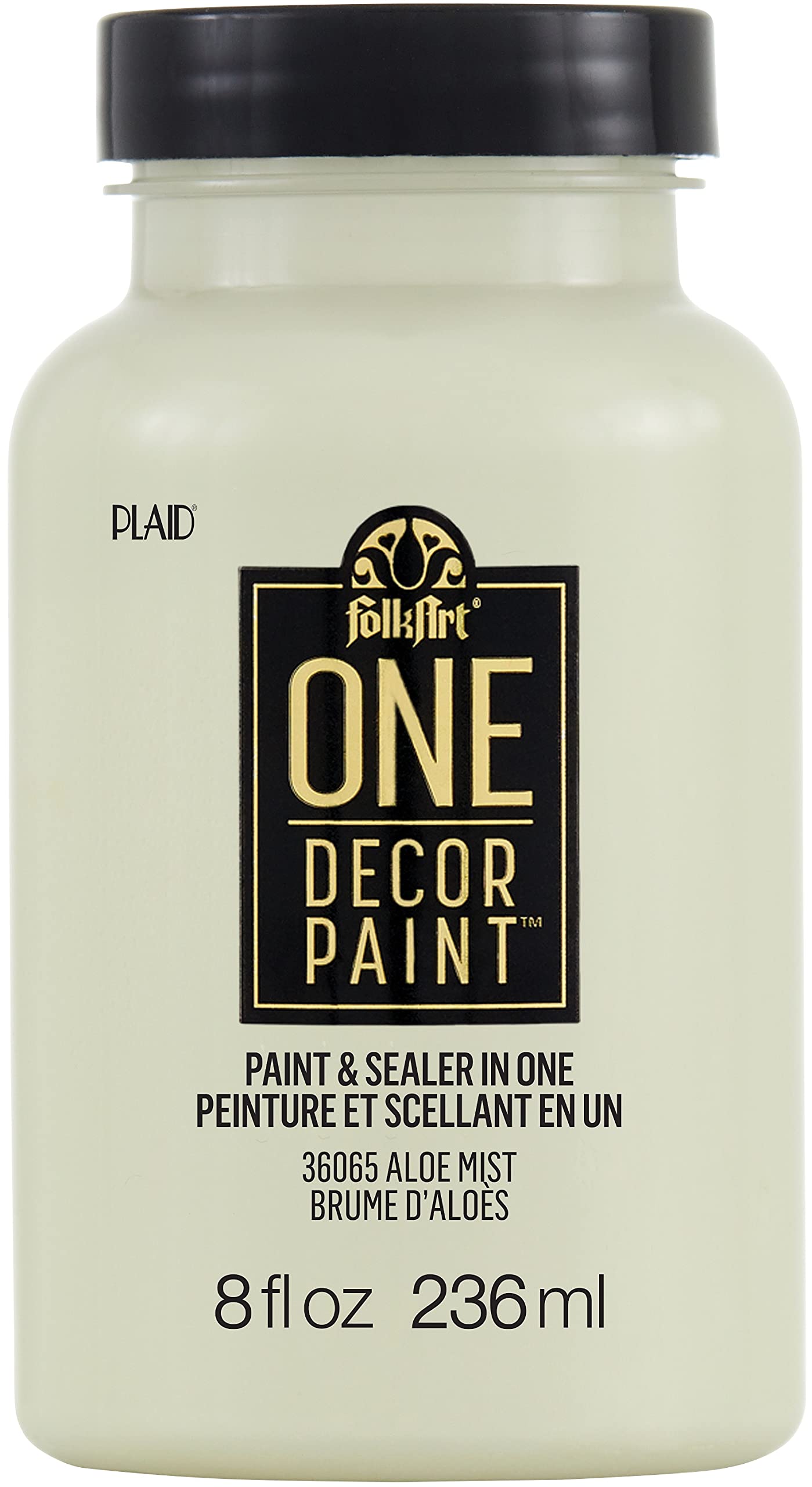 FolkArt ONE Decor Satin 8oz Aloe Mist pour rénover un meuble en bois sans poncer