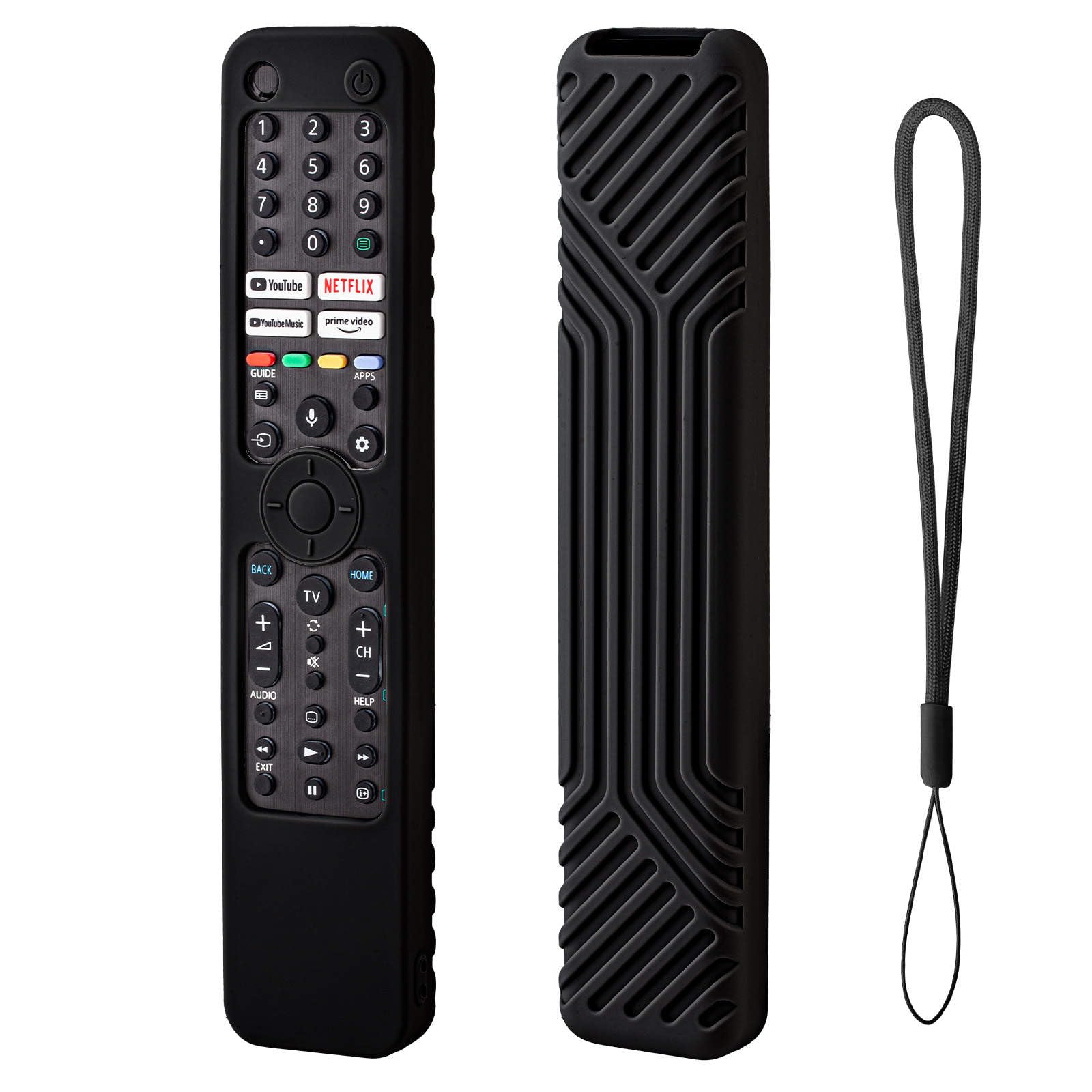 CALDIPREE Silicone Tv Remote Cover Case Compatible With Sony Smart Tv Voice Remote Rmf-Tx520P /A80J/X80J/X85J/X90J/X95J Remote Cover With Lanyard [Remote Not Included] (Black) (B0D2MCV6XS) Amazon Price History, Amazon Price Tracker