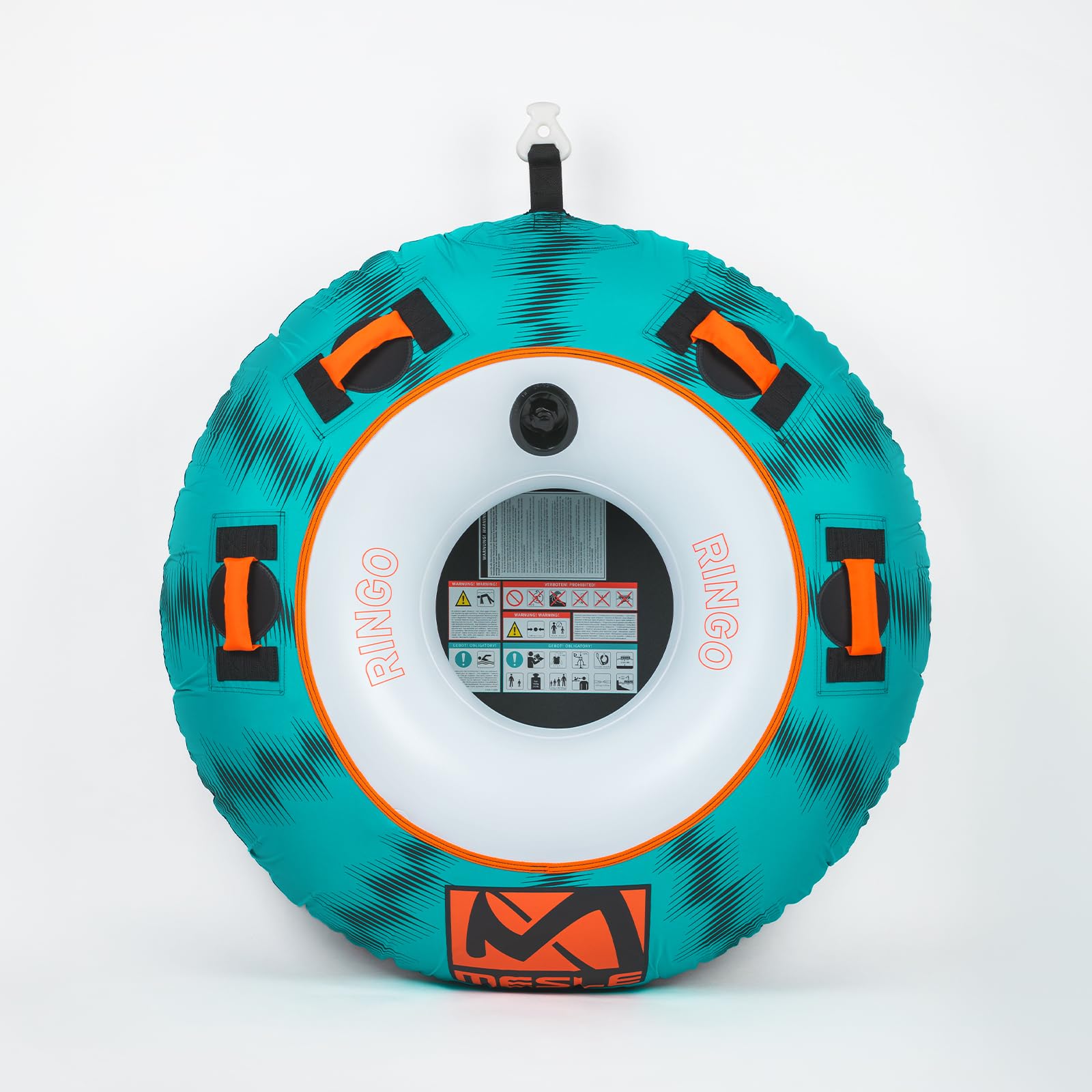 Mesle Funtube Ringo 54" Aufblasbarer Donut Wasserreifen Towable Tube für Kinder & Erwachsene Boot Jetski
