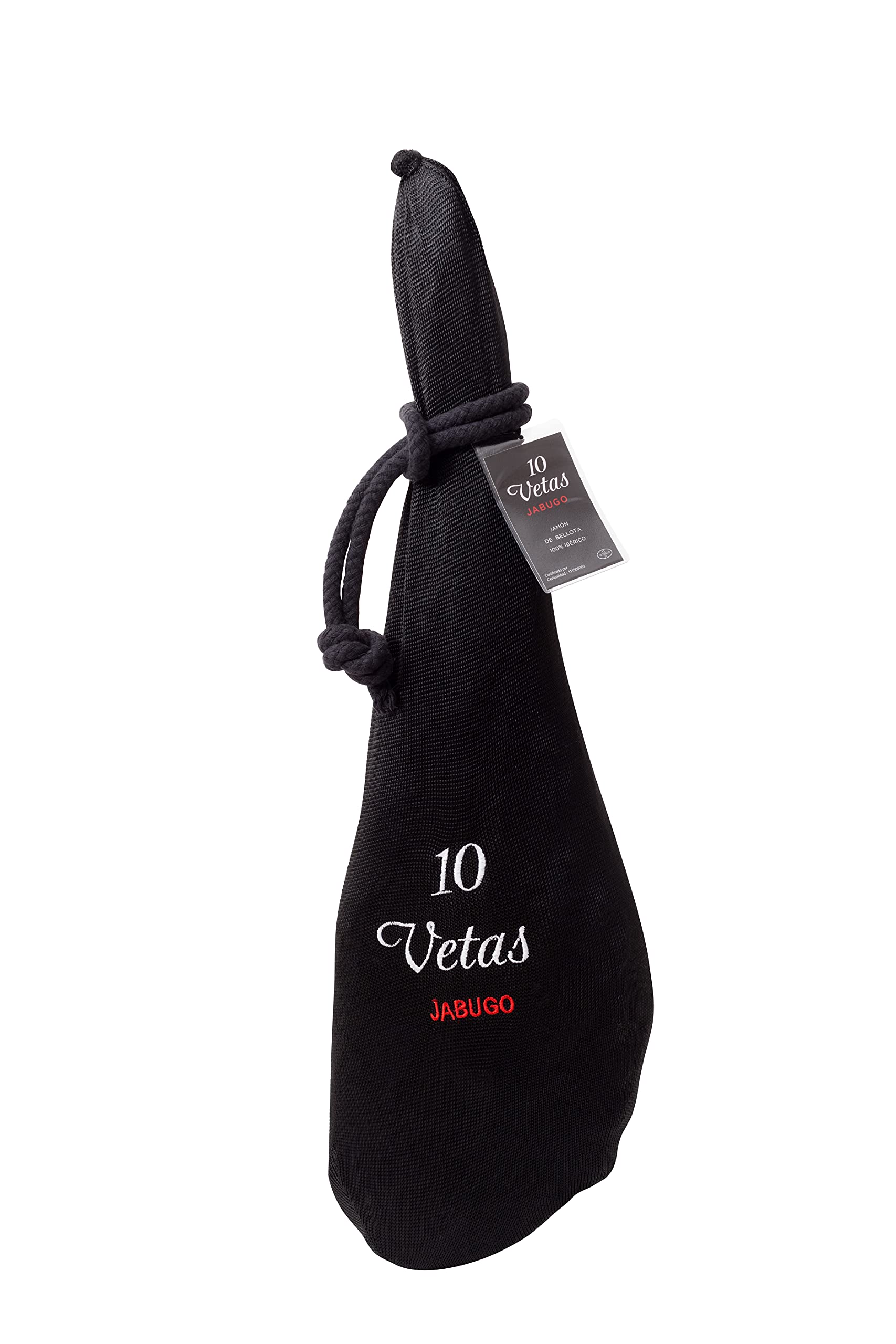 10 Vetas - Jamón Bellota 100% Ibérico, tramo de 7 a 8 kg de peso 7500 g