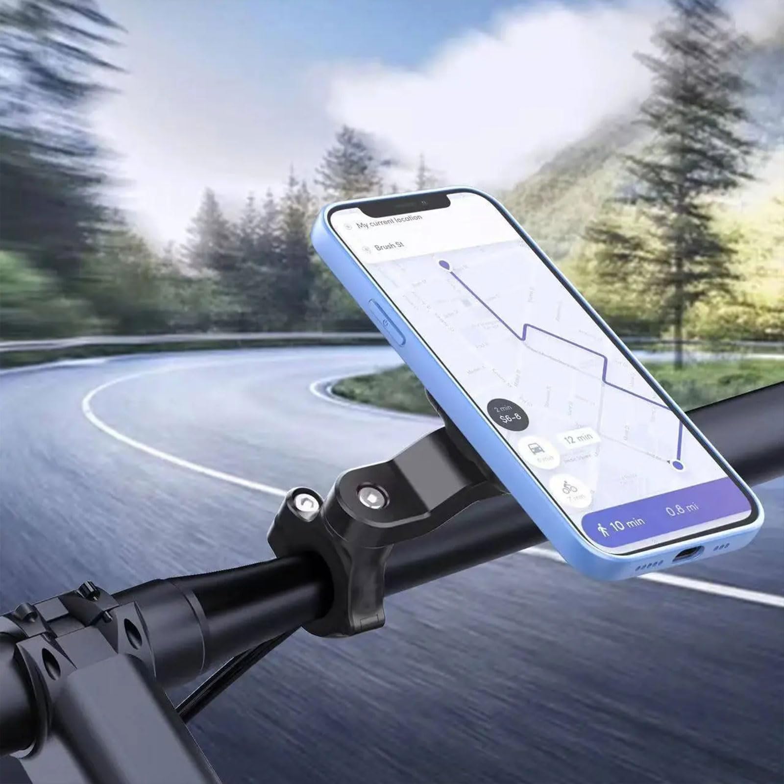 Universal Adapter Kompatibel mit für Quad Lock Quickmount Halterung für Smartphone Motorrad Fahrrad Auto Zubehör Langlebige und sicher Smartphone Halterung (Schwarz)
