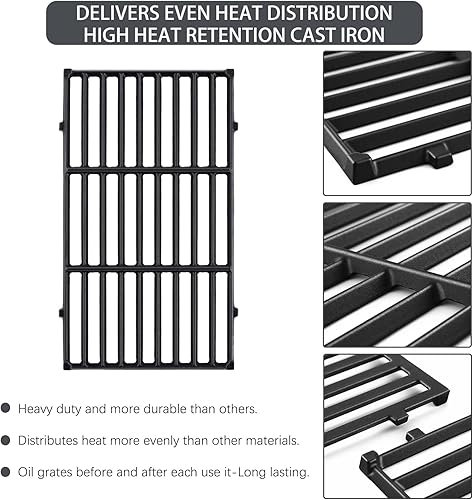 Miniatura 6 de Charbrofire 7637 Rejillas de parrilla Spirit 200 Series Piezas de repuesto para Weber Spirit E-210 E-215 E-220 S-210 S-215 Spirit II E-210 II E-220