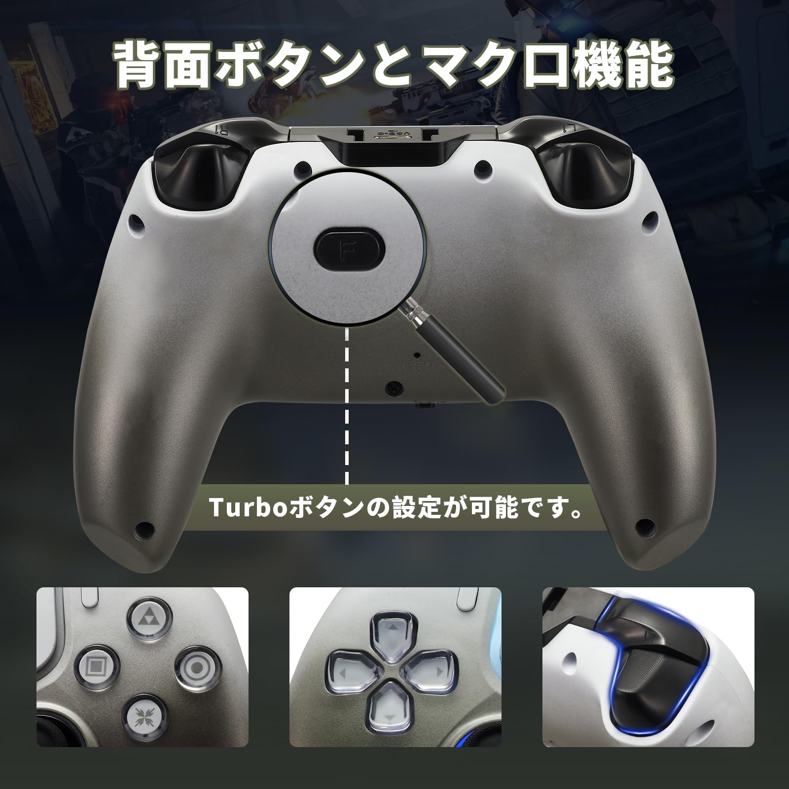 NBCP®︎ WOLF-6 コントローラー Amazon.co.jp: NBCP（WOLF-V6) P4 コントローラー ワイヤレス