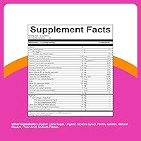 Vista 2 de SmartyPants Gomitas Multivitamínicas para Niñas Adolescentes - Fórmula Mejorada: Omega 3 (DHA/EPA), Vitamina C, D3, B12, Vitamina A, K y Zinc