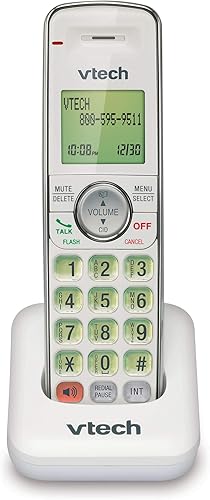 VTech CS6409-17 - Auricular inalámbrico accesorio, color blanco Requiere un sistema de teléfono inalámbrico VTech CS6419 o CS6429 Series para