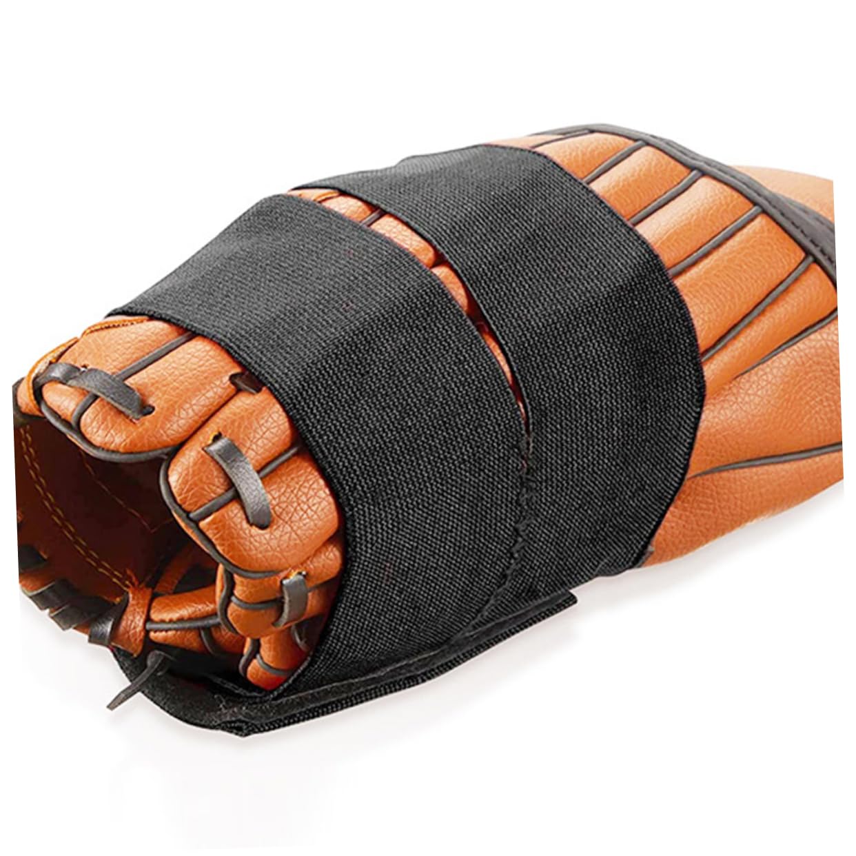 Sosoport Baseball Glove Wrap 4pcs Glove Straps Elastic Polyester Band for Baseball