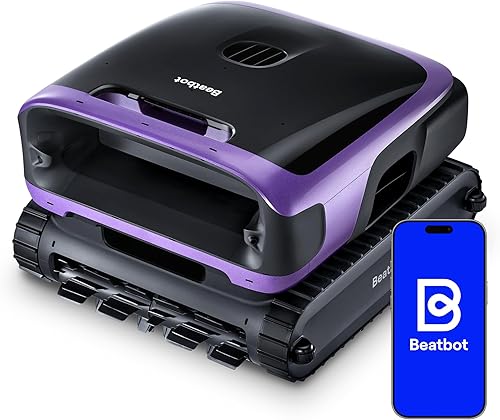 Beatbot Sora 70 - Robot aspirador de piscina Beatbot Sora 70, limpieza de 360° de arriba a abajo, estacionamiento inteligente de superficie,