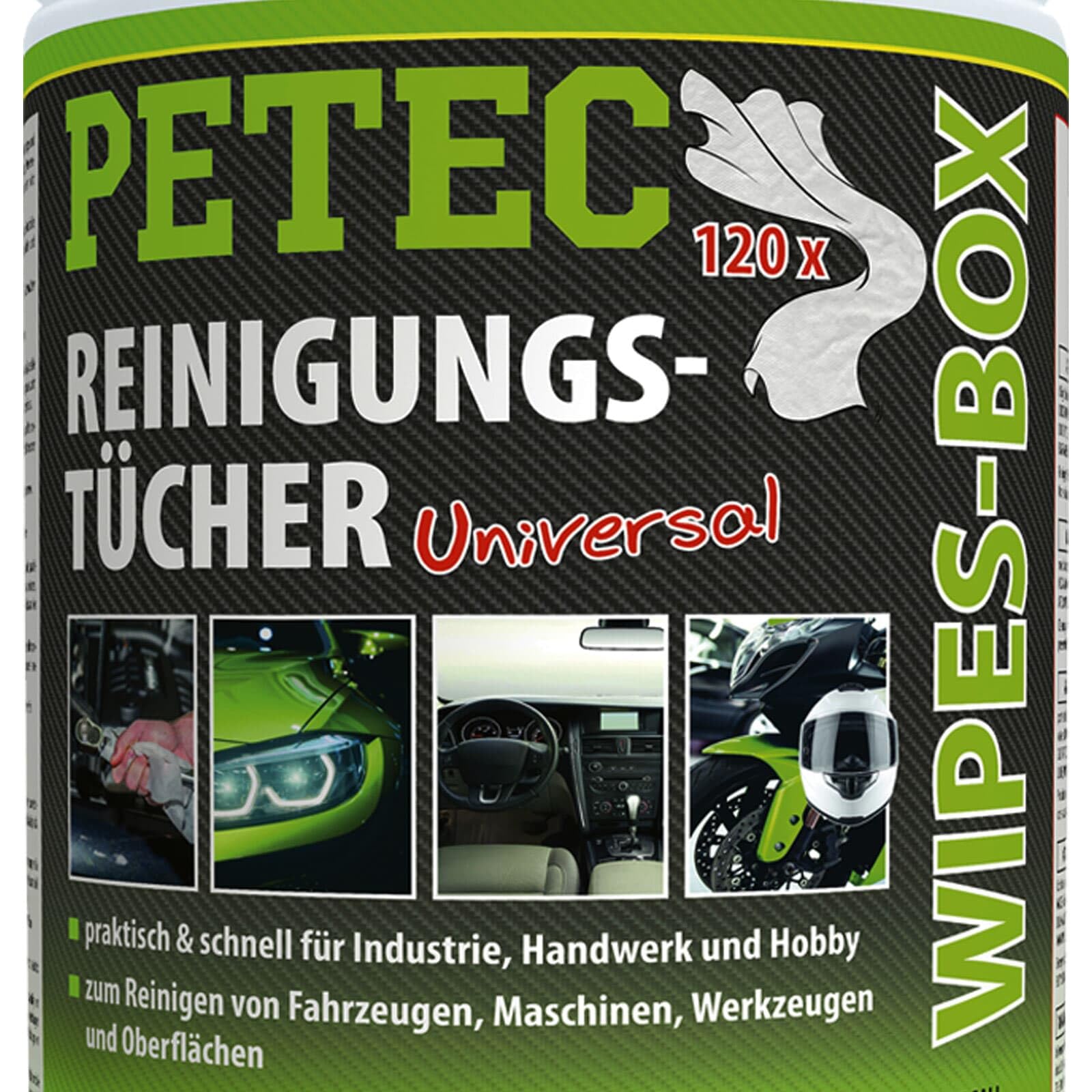 PETEC 3x 82120 Reinigungstücher