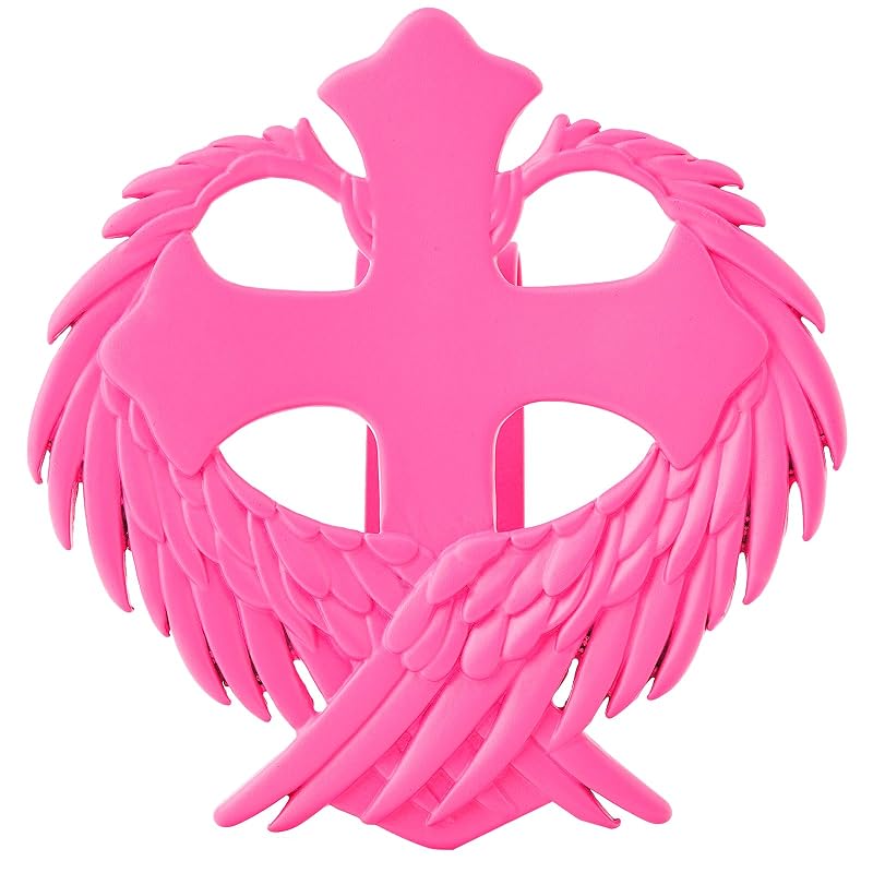 Clips para Para-Sol com Anjo da Guarda em Aço Inoxidável TEWAFOS Rosa