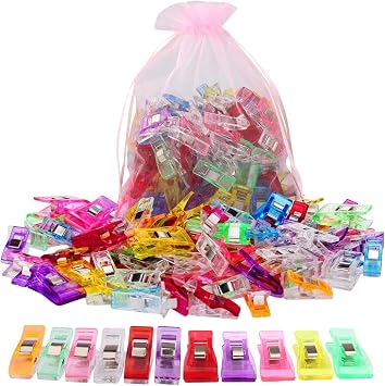 Sewing Fabric Clips with Tin Box