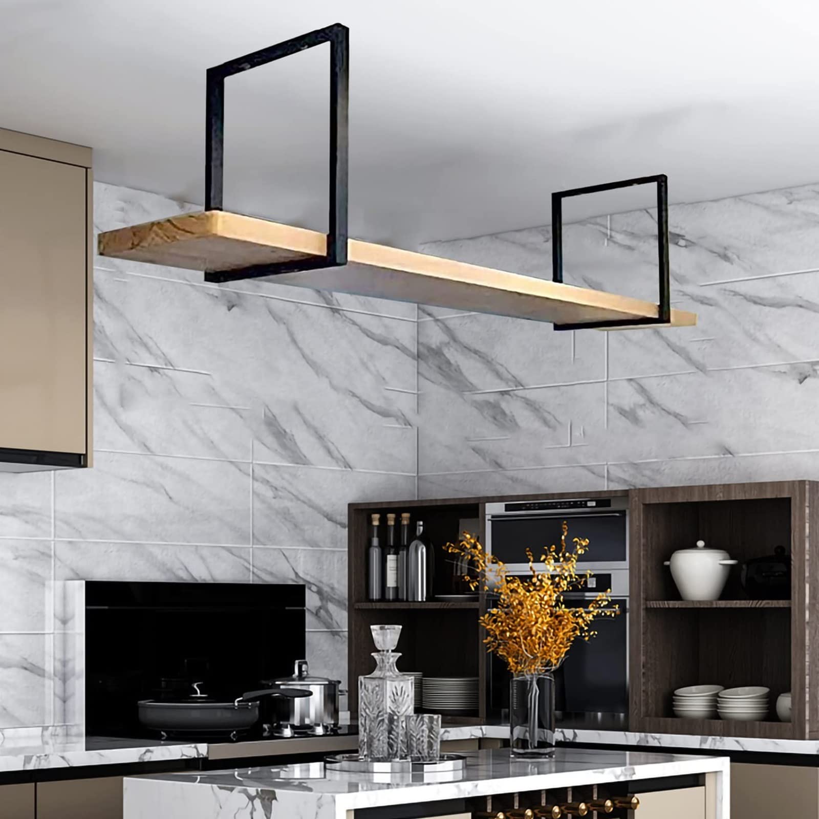 Portabottiglie da soffitto, montaggio a parete, in ferro battuto, facile da installare, per bottiglie di vino, perfetto per bar, cucina e soggiorno