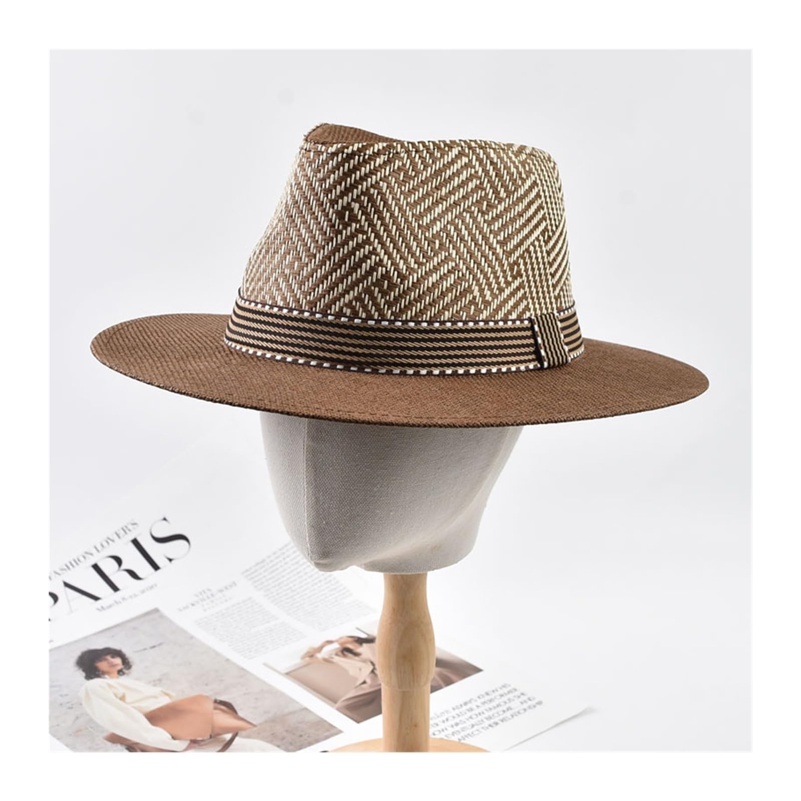 1 Pieza Sombrero De Paja Verano Sol Vacaciones Al Aire Libre Para Viajes