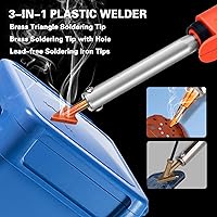 Vista 3 de 120W Plastic Welder, 5 Tips 3 in 1 Plastic Welding Kit, Plastic Repair Kit With 106pcs Welding Rods, 2-Speed Portable Gun Style Bumper Repair Kit