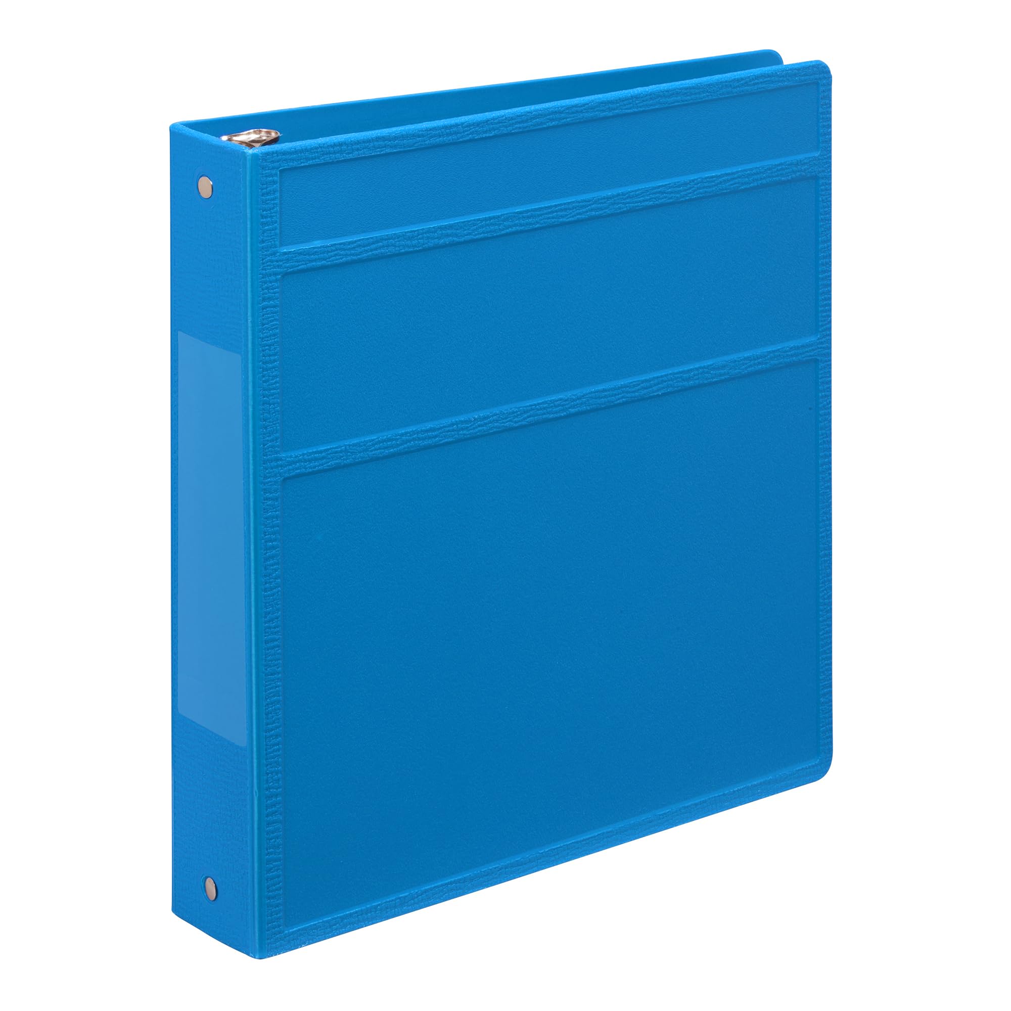 Carstens 1.5-Inch Heavy Duty 3-Ring Binder - Side Opening, Pool Blue, Durable Plastic, Precision No-Gap Rings, Waterproof Cover, No Pockets, Holds 250 US Letter Sheets, BPA-Free, Made in USA (1541-3R) — image 1