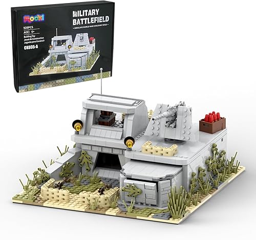 WW2 - Juego de bloques de construcción de fortalezas de batalla militar (928PCS). Adecuado para creación secundaria. Construye diferentes edificios