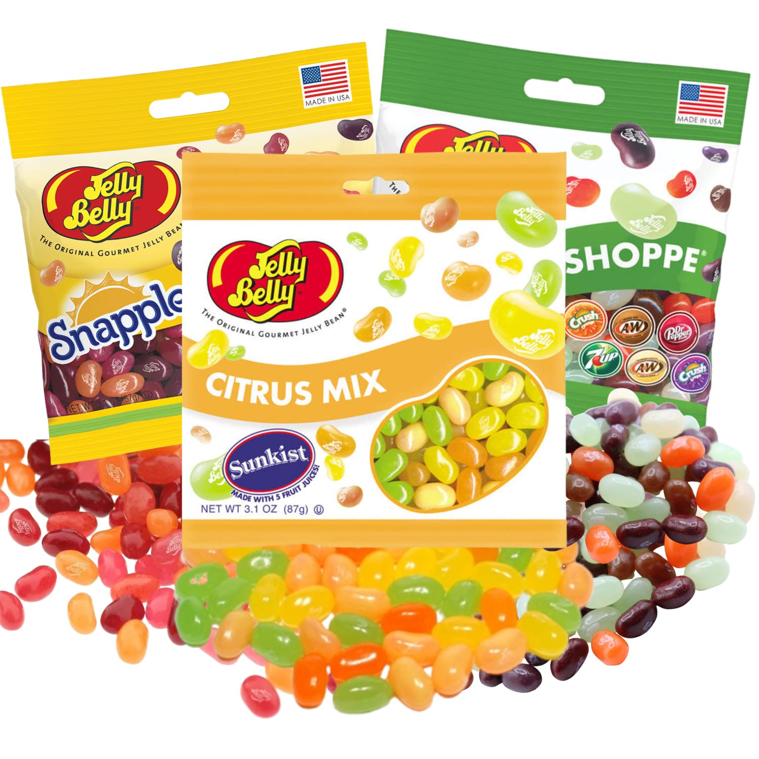 Citrus, Soda Shoppe, and Snapple Flavored Jelly Beans