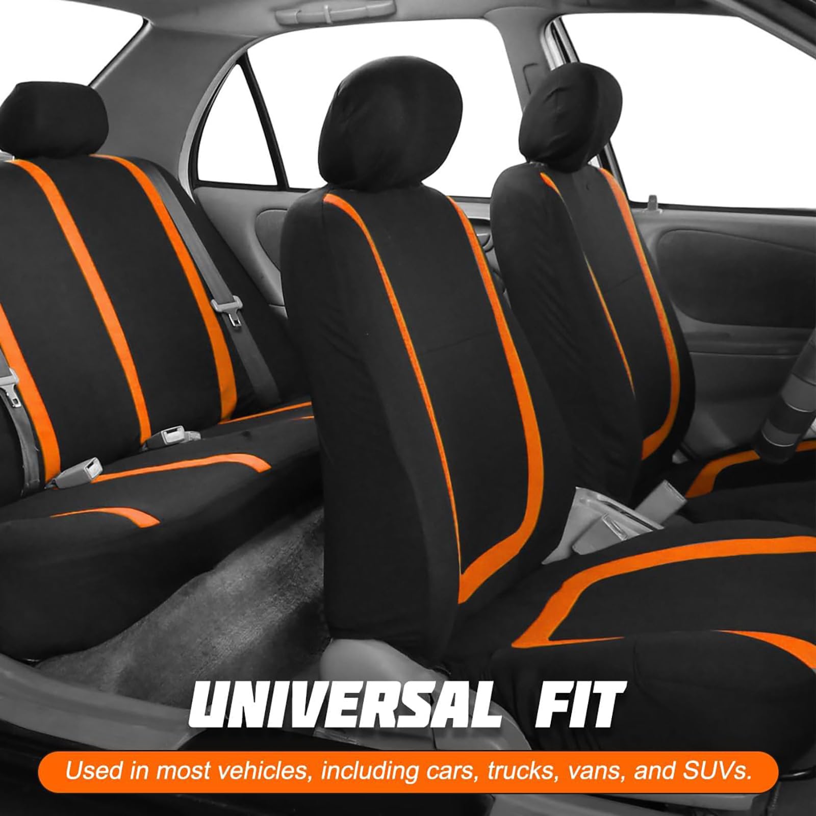 Housse Siege Voiture,pour Ford Ka (1999-2003) Housses Siege Auto Imperméable Antidérapant Protection Complète Avant et Arrière pour Voiture,A