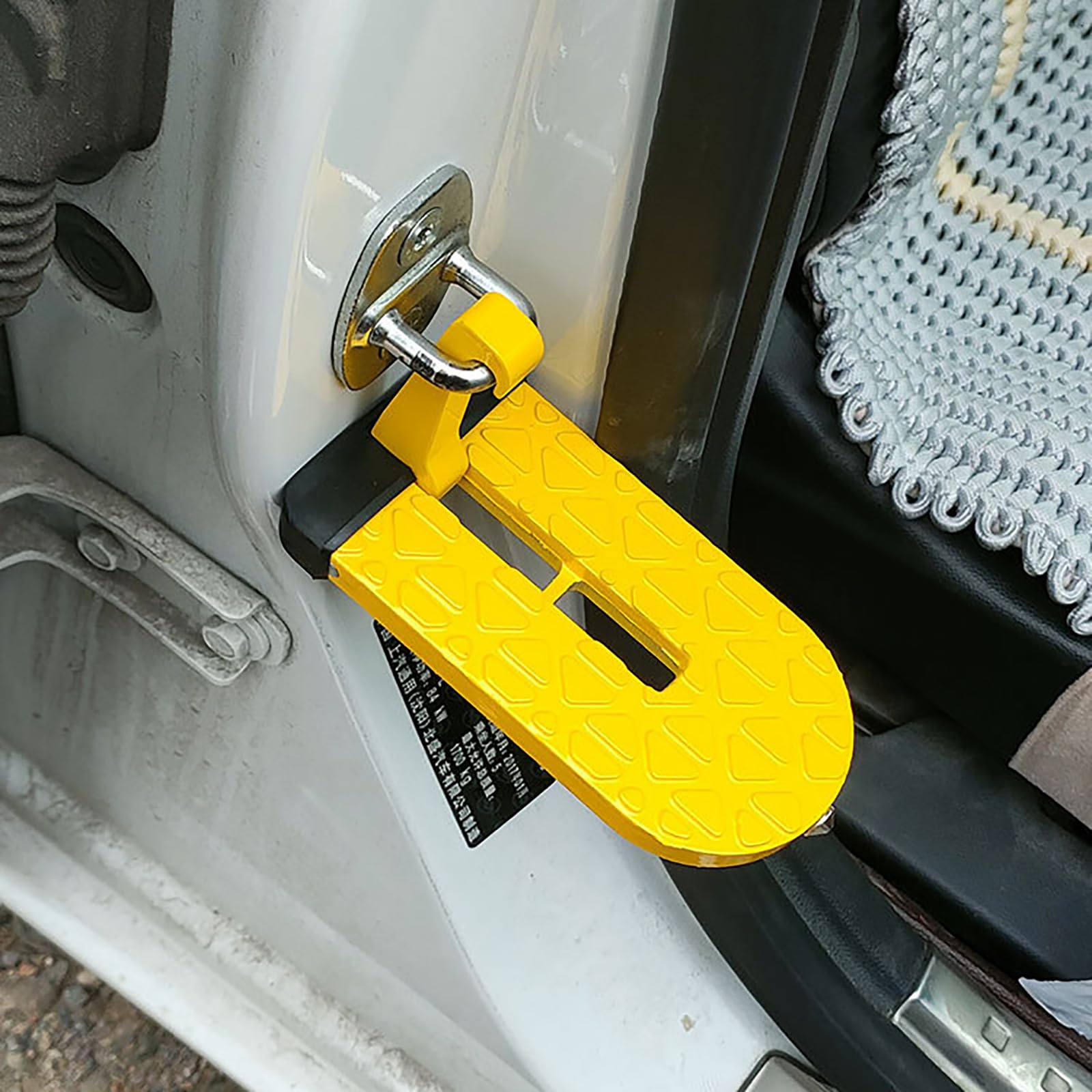 Gradino Pieghevole Per Auto - Portapacchi Con Gancio E Martello Sicurezza | Supporto Fino A 231kg - Foto 9