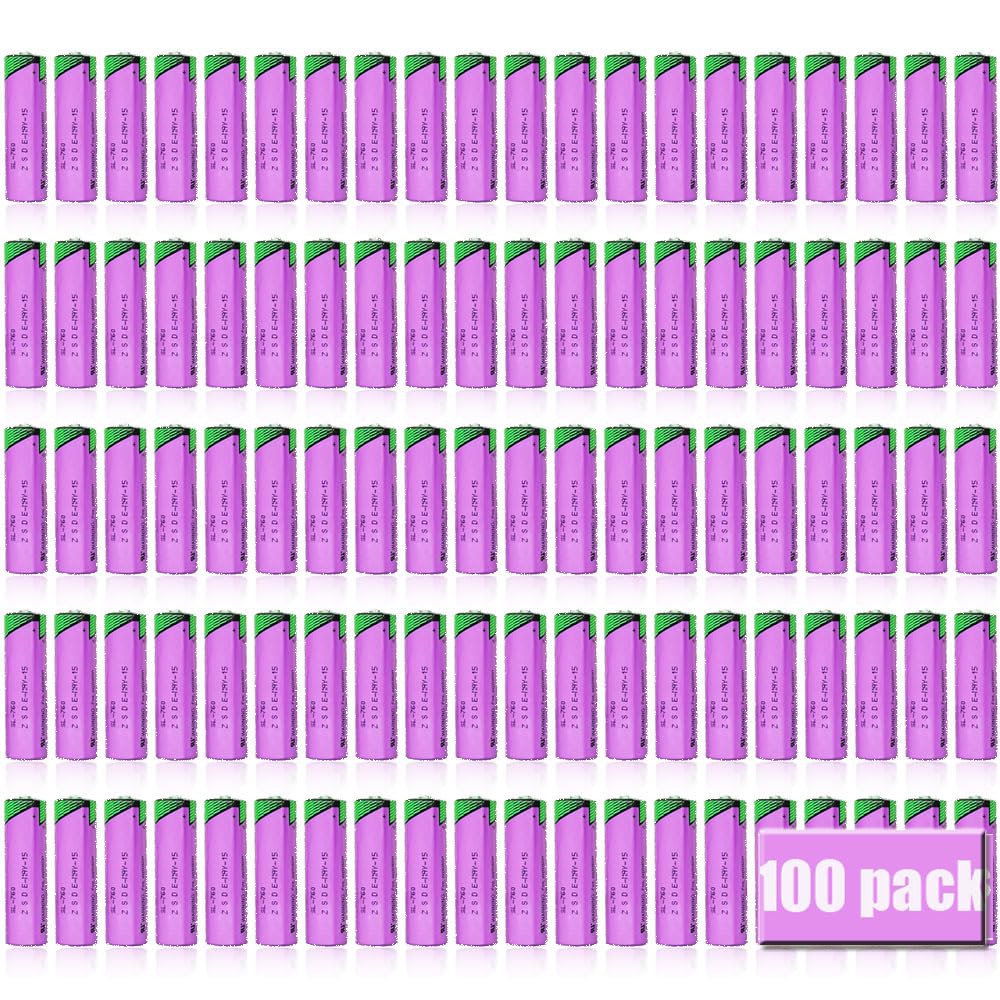 100 Pack 3 6V 2200mAh SL-760 AA Lithium Battery for Tadiran SL 760 s PLC Battery