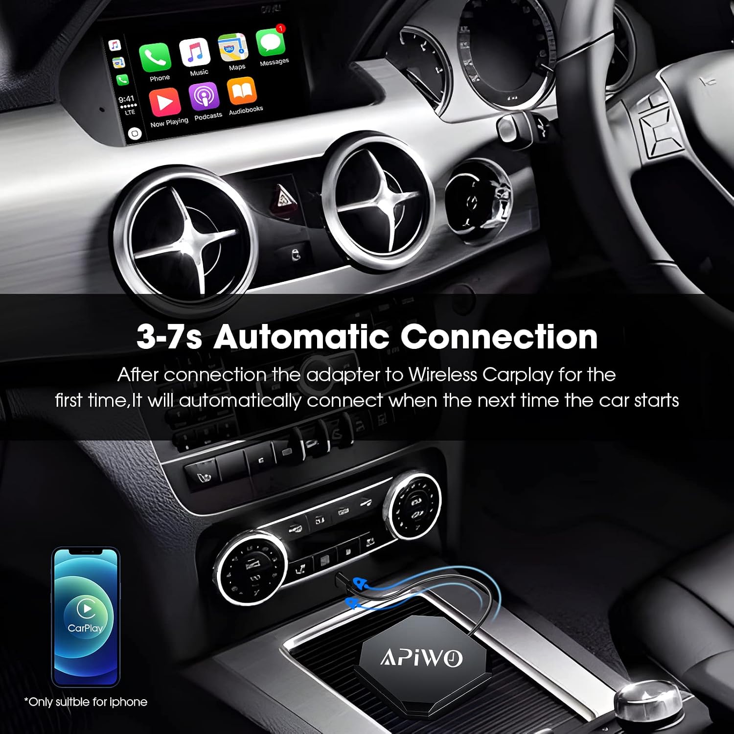 wireless carplay adapter for iphone 8s convert wired to wireless carplay apple carplay wireless adapter 5g wifi online update for factory wired carpl