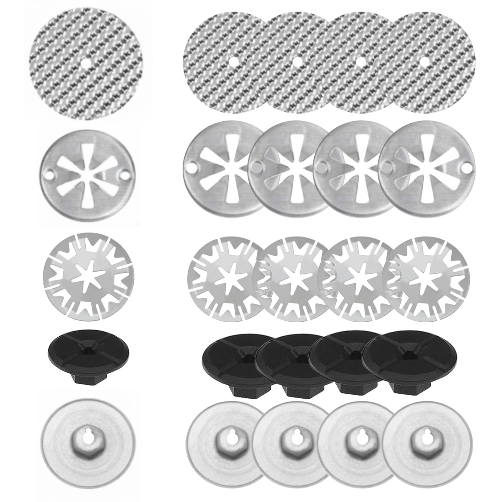 25 sztuk zestaw naprawczy osłony przed wysoką temperaturą, 30 mm szczęki osłony przed wysoką temperaturą VW 52 mm osłona przed wysoką temperaturą zestaw naprawczy dla samochodu Kształt tarczy