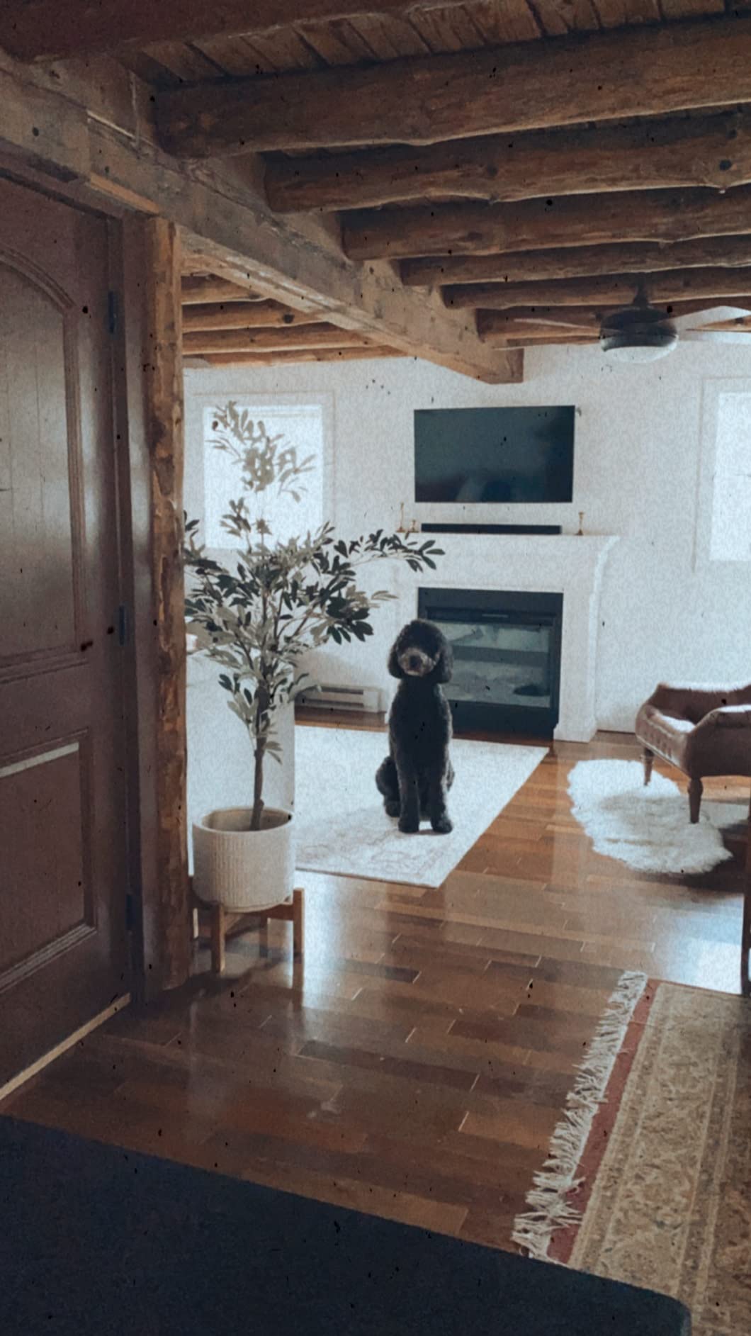 74/mo Finance Real Flame Emerson Grand Electric Fireplace, Rustic