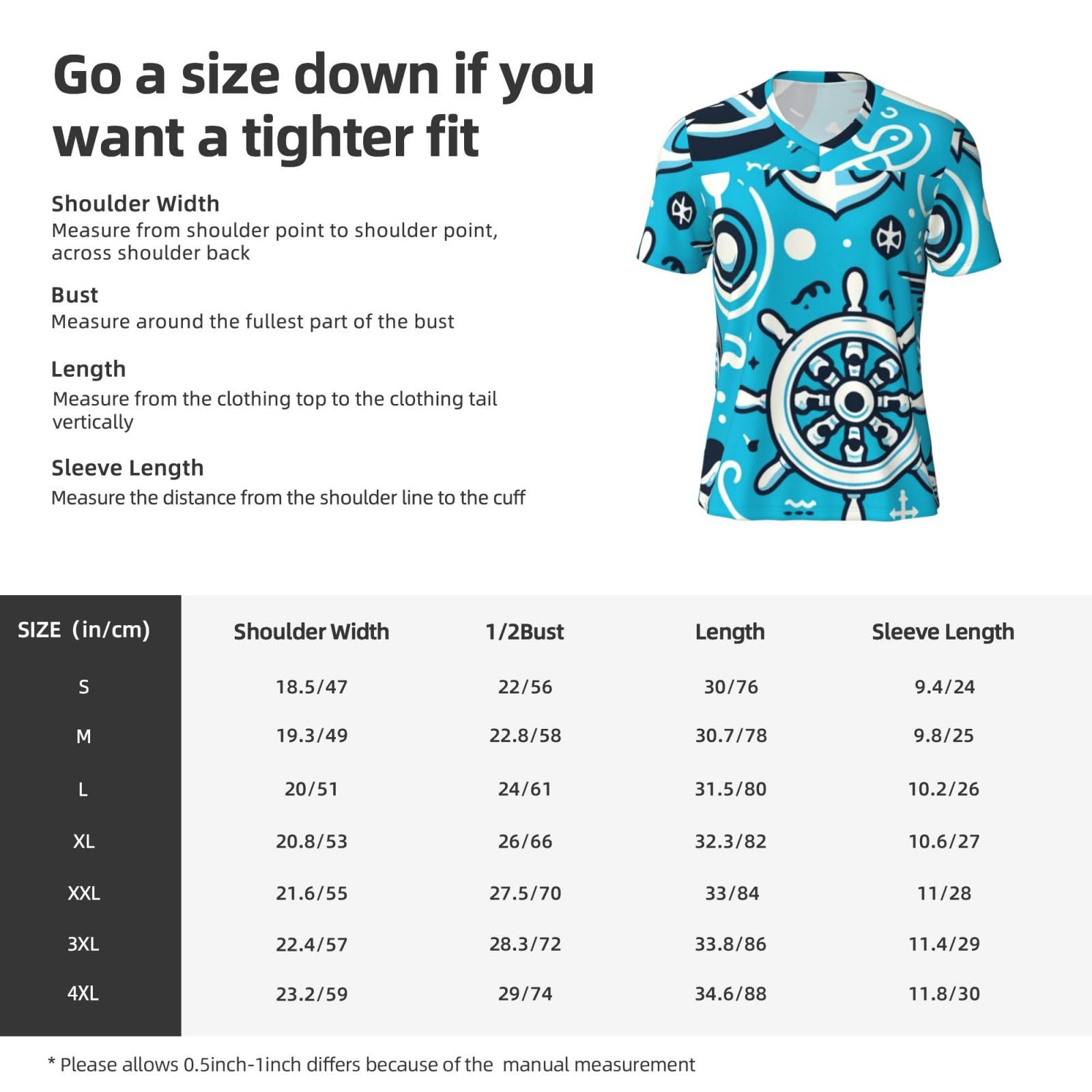 Stylish Athletic Sports Jersey Maritime-Nautical-Symbols Men's Rugby Jersey 4X-Large Black