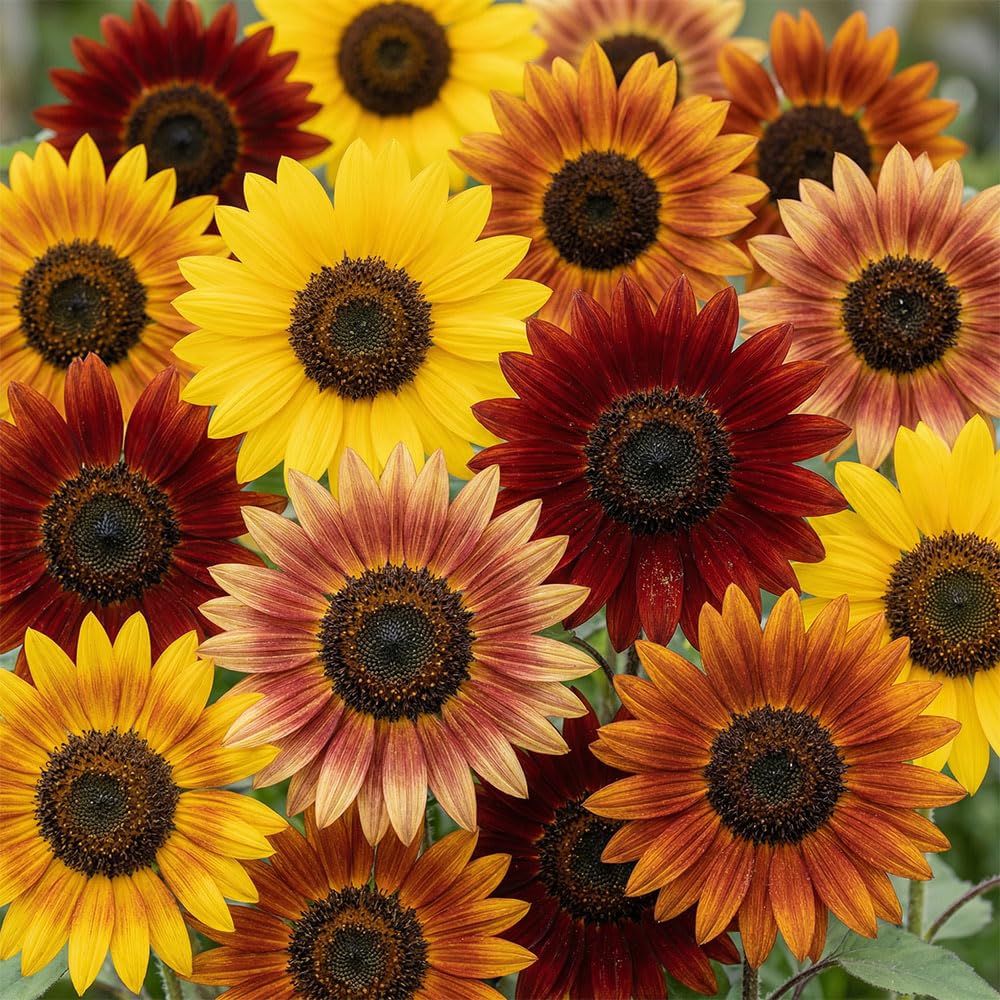 Sunflower Seeds Paquito Extra Mix – Dwarf Multicolour Helianthus annuus – Compact Patio & Border Sunflowers – Bright Summer Flowering Annual – Cultivated for UK Climate Conditions