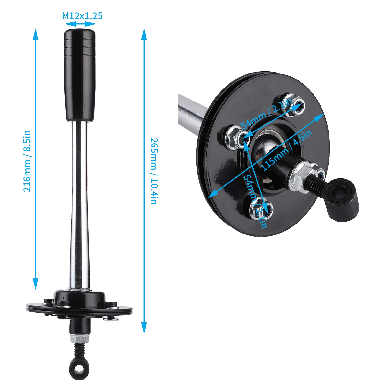 Short Shifter Zuverlässiges Aluminium Praktische Modifikation des Short Gear Shifter Autozubehör für die 3/5 Serie E30 E36 E46 E34 E39 Z3