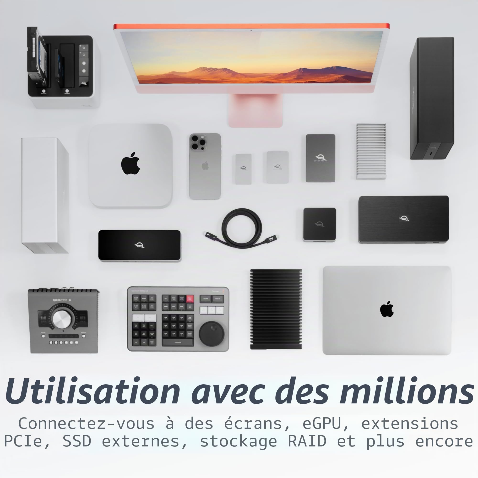 OWC Câble Thunderbolt 5/USB-C de 0,3 m