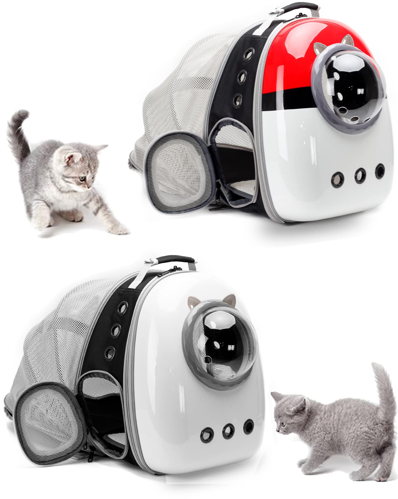 Back Expandable Cat Carrier Backpack, Backpack for Cats Kitten Small Puppy, Airline Approved Cat Bubble Backpack, Space Capsule Astronaut Carrier - image 6