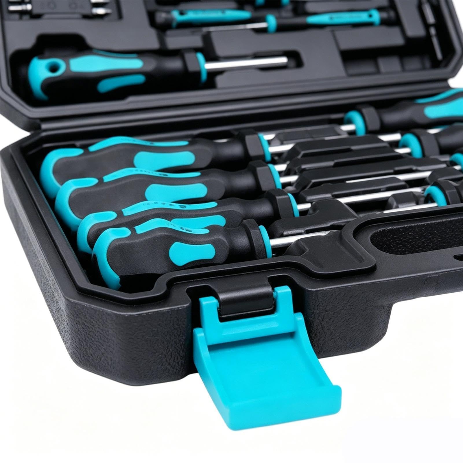 Set Cacciaviti Precisione Attrezzi Manuali Magnetici a Testa Piatta | Set di cacciaviti a cricchetto da 43 pezzi con custodia per Elettrodomestici Computer Moto Fai da Te Elettricista