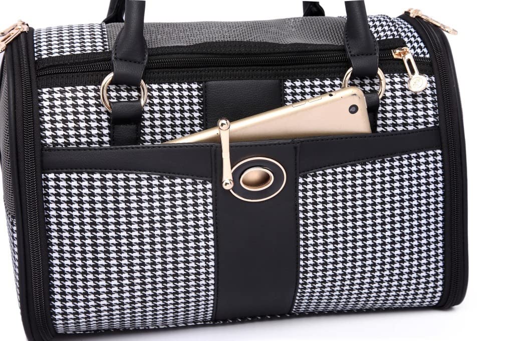 Hunde Taschen Reisetragetasche Hundetragetasche Für Kleine Hunde Welpen Und Katzen Unter 5 Kg, Von Der Fluggesellschaft Zugelassen, 34 X 22 X 20 cm