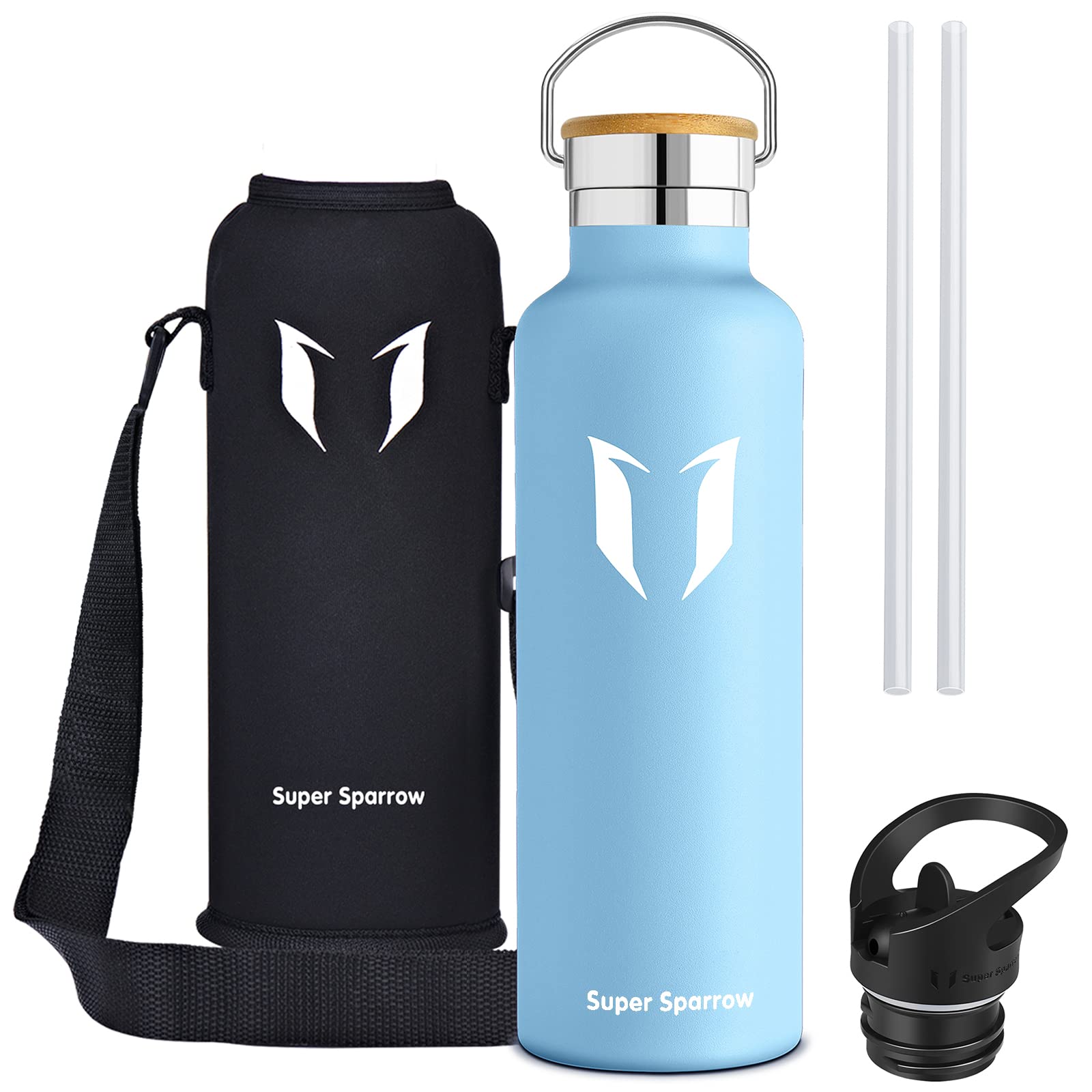 Super Sparrow Stainless Steel Water Bottle - 500ml / Frost