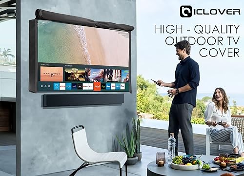 Miniatura 8 de IC ICLOVER Outdoor TV Cover 41-43 inch, 600D Heavy Duty 4 Season Weatherproof TV Screen Protector with Waterproof Zipper Velcro&Remote Control