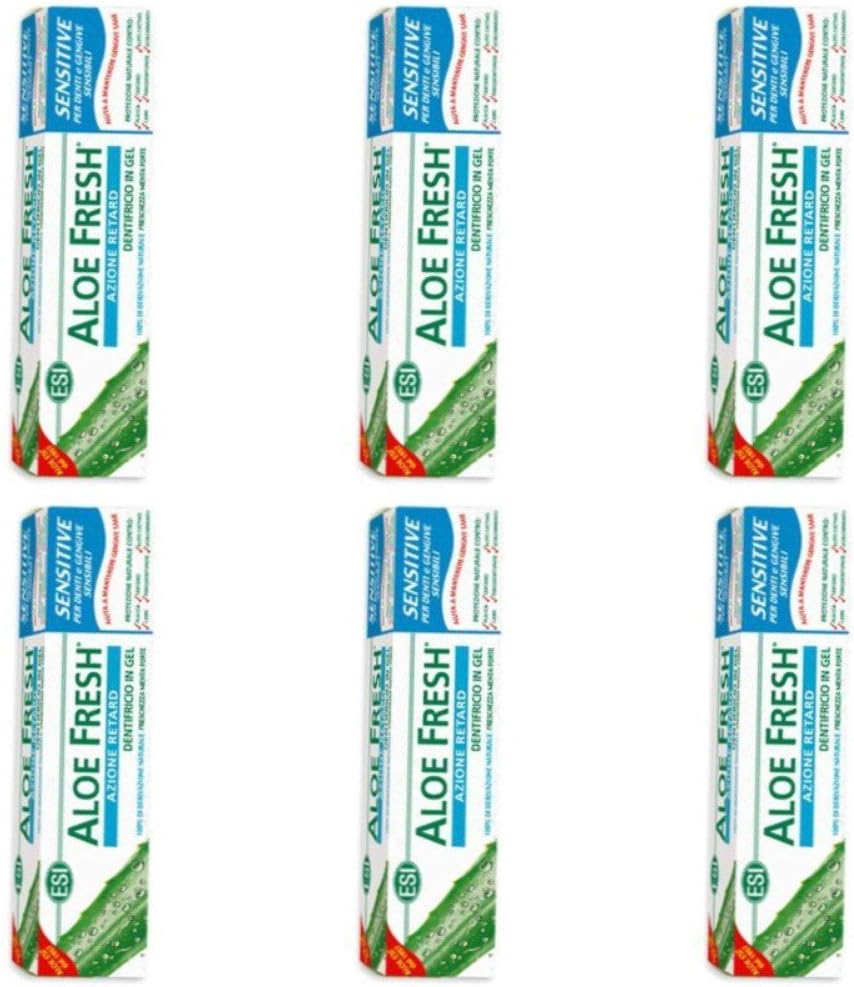 (6 Pack) - ESI - Aloe Fresh Sensitive Toothpast | 100ml | 6 Pack Bundle