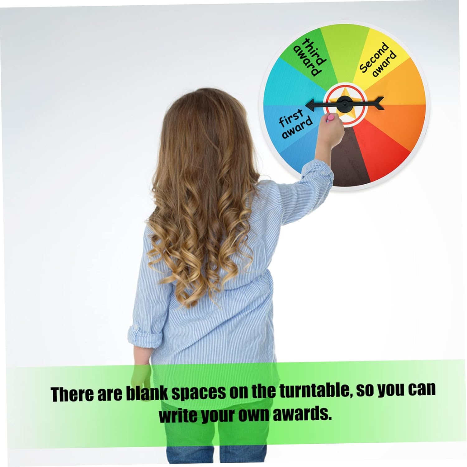 Lottery Game Wheel for Boys and Girls Wall-Mounted Turntable Fun Family and Party Game Prop for Teaching Activities and Events