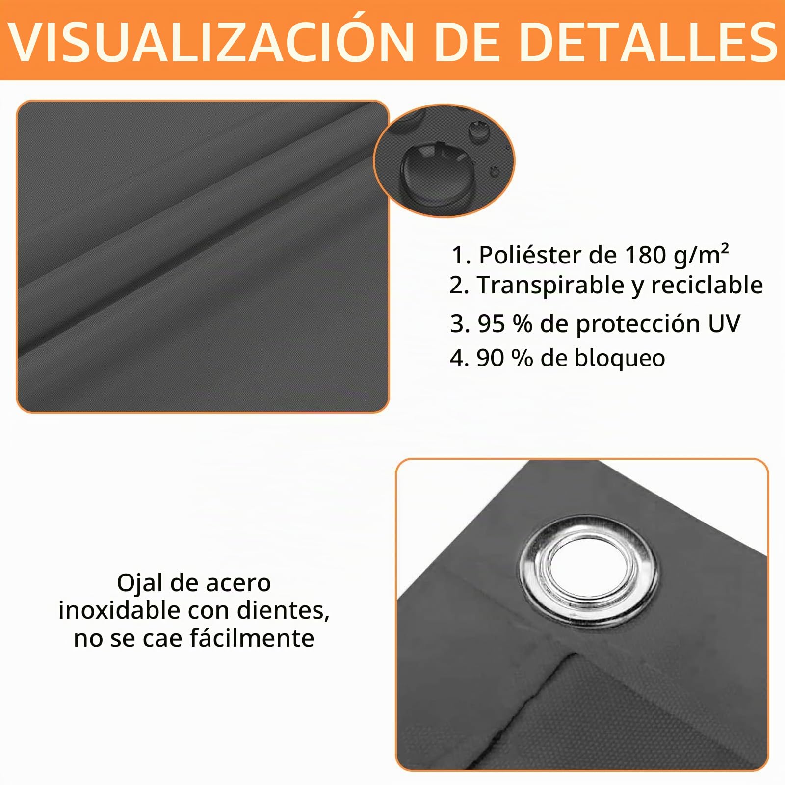 Impermeable Toldo Vela de Sombra,Toldo Vela de Sombra Rectangular 2x3m,Toldos Vela Impermeable Rectangular,para Exteriores,Pergola,Jardín,Terrazas,Piscina