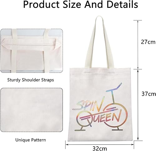 Miniatura 9 de POFULL Bicicleta de ciclismo interior Spin Class regalo Spin Queen Cosméticos Bolsas de interior Ciclismo Spinning Bike Gimnasio Regalo